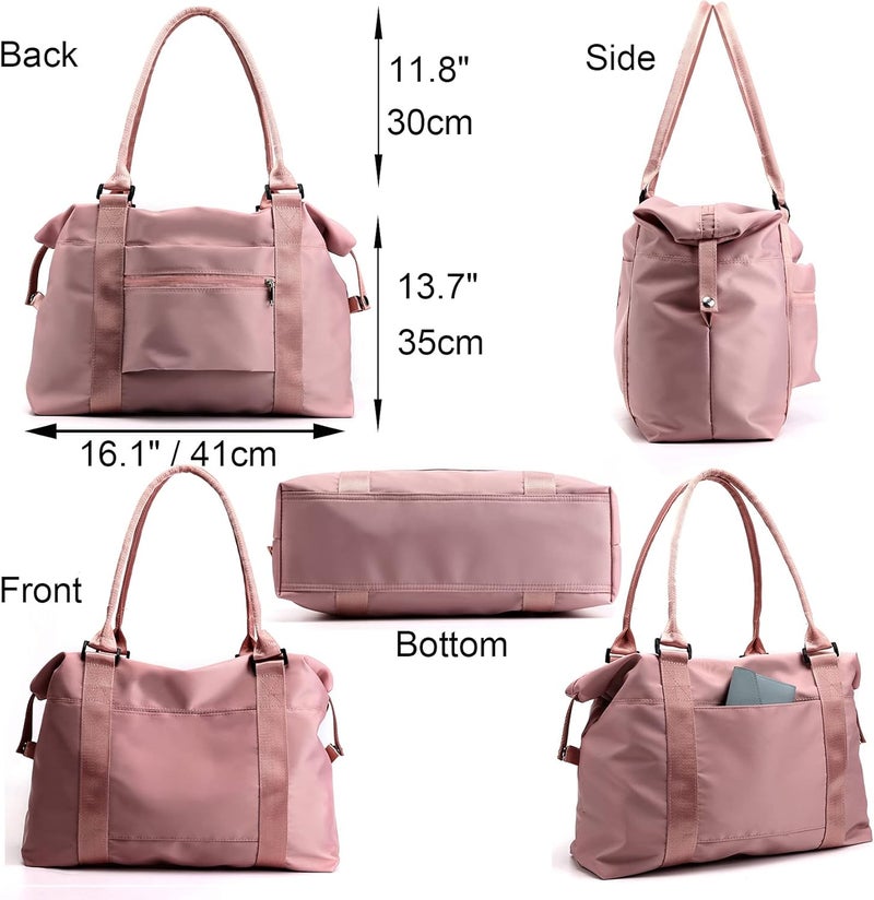 JSAHAH Women Tote Bag Travel Duffel Bag Carry On Luggage Bag Sports Gym Bag - Image 3